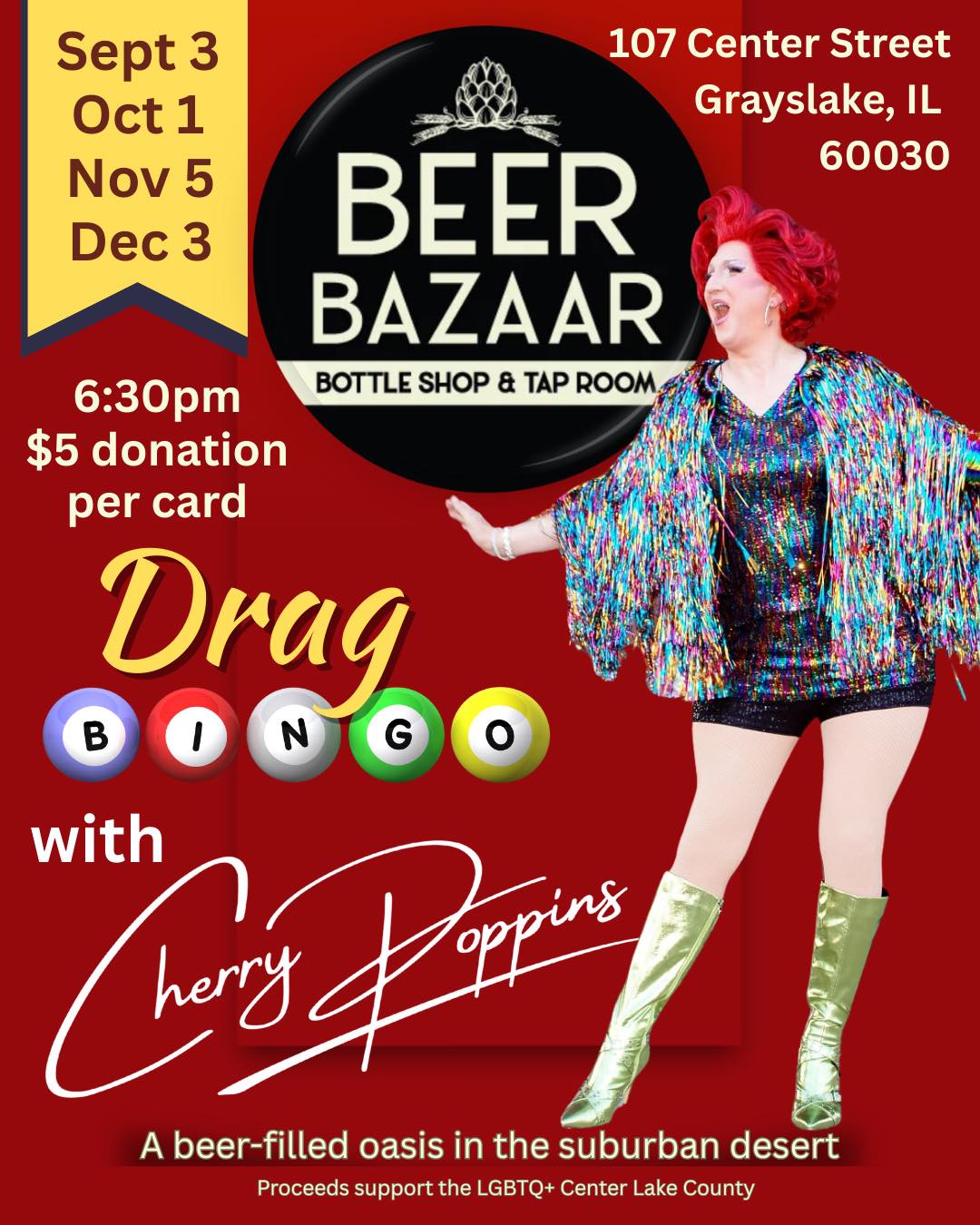 Drag Bingo at Beer Bazaar